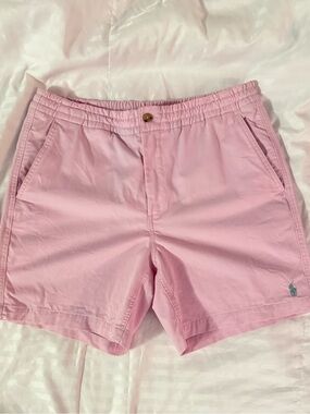 Polo Ralph Lauren Men’s Pink Stretch Classic Fit Chino Shorts Size Medium